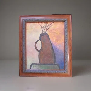 LISTED ARTIST RARE ABSTRACT STILL LIFE painting Dr. BENJAMIN L. Gross FRAMED - Picture 1 of 11