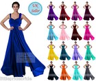 A-Line Princess Full Length Flower Straps Evening Bridesmaid Dress 6-24 JS55