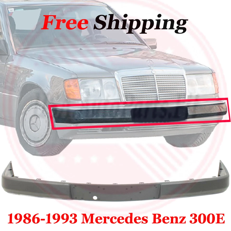 1986-1993 Mercedes-Benz 300E Front Bumper Trim with License Plate Provision Foto 1 de 4
