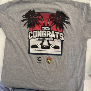 2025 Congrats Florida Panthers Shirt L  - Picture 1 of 11