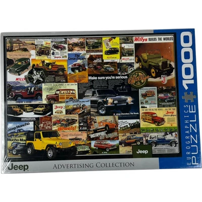 Jeep Advertising Collection 1000 Piece Jigsaw Puzzle Eurographics Sealed In Box - Image 1 of 4