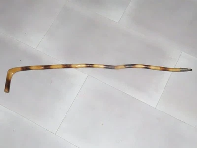 Canne À Pêche Ancienne Différentes Couleurs De Bois, Décorative! - Photo 1/4