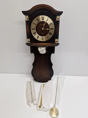 Funkuhr mit Ketten/ Gewichten Wanduhr Pendeluhr mit Pendel FUNKTION GETESTET#3 - Bild 1 von 4