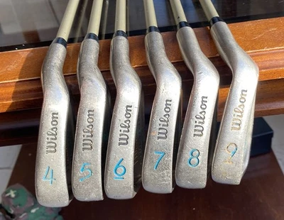 4-9 Wilson ProStaff Midsize Ladies Graphite Iron Set RH Good Grips - Image 1 of 4