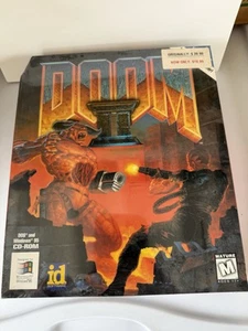 DOOM II Big Box (PC, CD-ROM, 1994) Microsoft ID Software Games Factory Sealed - Picture 1 of 3