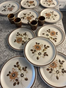 The Woodhaven Collection Pleasant Grove Floral Steinzeug Geschirr aus Japan Vintage - Bild 1 von 10