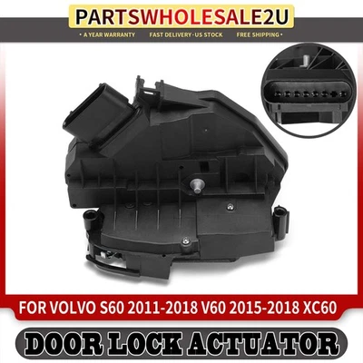 Rear Driver Door Lock Actuator for Volvo V60 2015-2018 S60 2011-2018 XC60 10-17 - Image 1 of 4