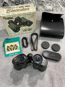 Focal 7X35 2WCF 10 Degree Wide Angle Binoculars Case Box Manual Straps Covers - Picture 1 of 9