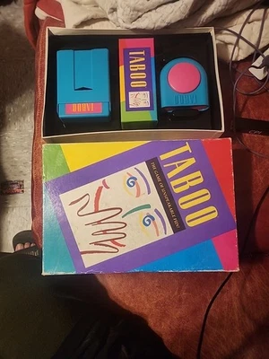 Vintage 1989 Taboo Game Milton Bradley Games No Score Card - Image 1 of 4