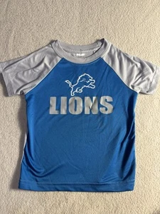 Camisa de fútbol americano unisex para niños pequeños Detroit Lions 3T NFL azul plateado para niños - Imagen 1 de 12