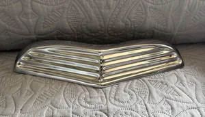 1955-57 Ford THUNDERBIRD V-SHAPE Chrome HOOD SCOOP GRILLE TRIM T-Bird NO LOUVERS - Picture 1 of 13