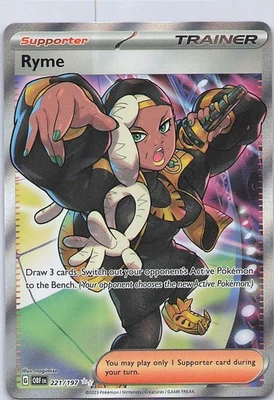 Ryme - Ultra Rare SV03: Obsidian Flames 221/197 NM Holo - Image 1 of 2