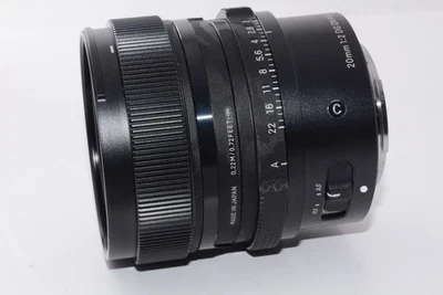 [N.COMO NUEVO/en caja] SIGMA 20mm F/2 DG DN para montaje SONY E de JAPÓN #h12285 - Imagen 1 de 4