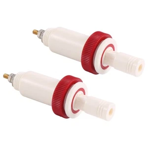 2X(2 Paar 4 Mm Banana Jack 10Kv -30Kv Hochspannungsstecker Stecker un6547 - Zdjęcie 1 z 7