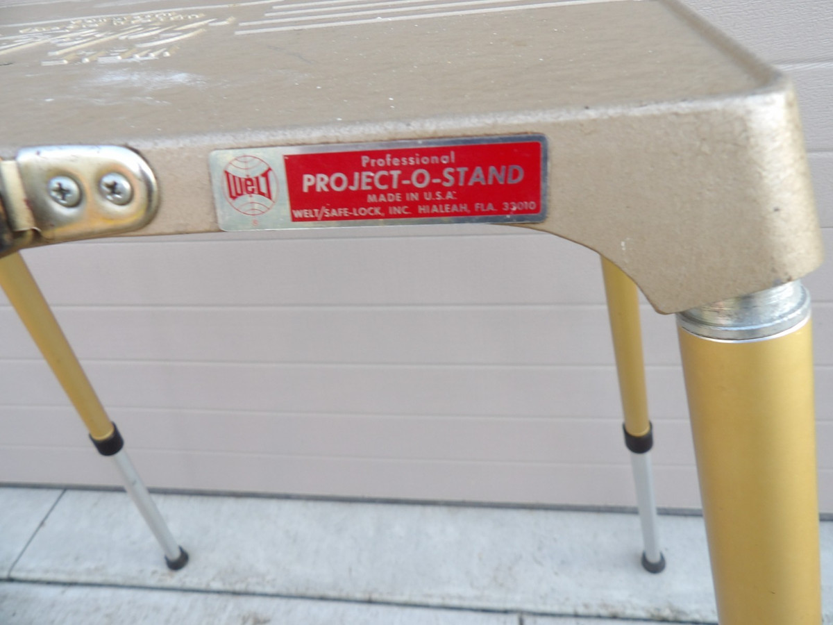 アメリカンヴィンテージテーブル SAFE-LOCK社 プロジェクトオースタンド Vintage Welt Safe-Lock Metal Professional Project-O-Stand