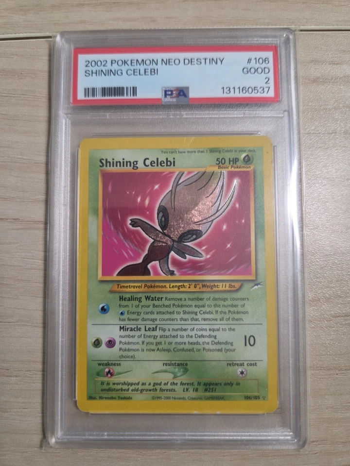 Pokemon 2002 Neo Destiny #106 Shining Celebi PSA 2 - Image 1 of 4