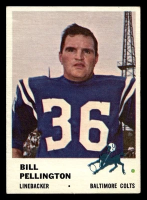 1961 Fleer #36 Bill Pellington Excellent+ Colts  ID:399794 - Image 1 of 2