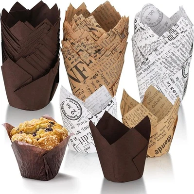 150 Stück Muffinförmchen Papier, Muffins Papierförmchen, Cupcake Formen Papier,  - Bild 1 von 4