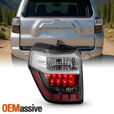 Luz trasera halógena cromada para Toyota 4Runner 2014-2020 conductor izquierda con señal LED Foto 1 de 4