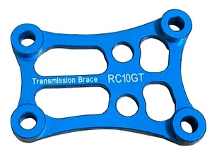 Dhawk CNC Aluminum Transmission Brace Blue For Team Associated RC10GT - Picture 1 of 4