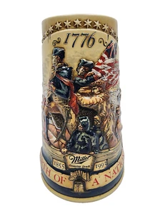 Miller Genuine Draft Beer Stein Birth Of A Nation 1776 Third in a Series 1993 - Picture 1 of 6