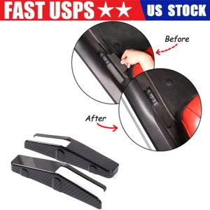 Carbon Fiber Forced Door Opening Switch Cover Trim For Corvette C8 2020-23 US - Imagen 1 de 10