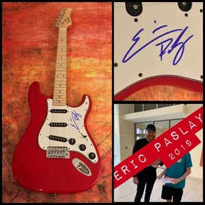 GFA Friday Night Country ERIC PASLAY Signed Red Electric Guitar PROOF COA - Picture 1 of 8