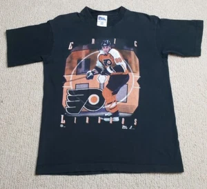 Vintage Pro Player Philadelphia Flyers Eric Lindros NHL 1996 T Shirt Sz S/M - Picture 1 of 12