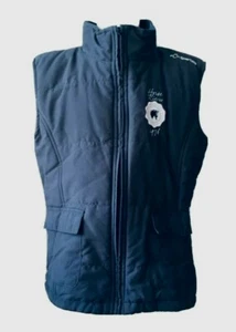 Giubbotto Smanicato Equitazione Ragazza Bambina Cm143-152 12 Anni Grigio Azzurro - Foto 1 di 11
