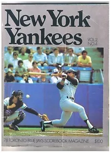 Toronto Blue Jays Scorebook Magazine 1978 Vol 2 No 4 New York Yankees - Picture 1 of 5