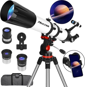 MEEZAA Telescope, Astronomy Telescope for Adults High Powered, 90Mm Aperture 800 - Picture 1 of 7