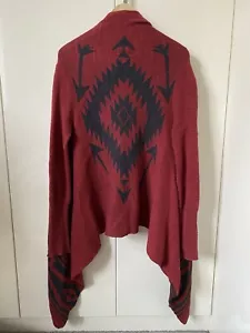 Polo Ralph Lauren Southwestern Aztec Navajo Beacon Wrap Shawl Cardigan Size XS/S - Picture 1 of 9