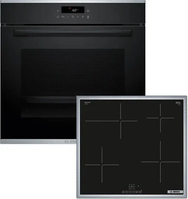 Bosch Einbau Set HBD475FH63,Oder Ofen HBA271BB3, Induktionskochfeld PIF64KBB5E - Bild 1 von 4