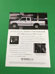 Toyota T-100 T 100 T 100 1994 1995 camioneta pickup anuncio impreso original - Imagen 1 de 1