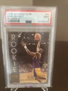 1996-97 Topps Stadium Club Rookies 2 #R9 Kobe Bryant Los Angeles Lakers PSA 9 MI - Bild 1 von 3