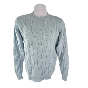 Murray Allan 64% Kaschmir 36% Baumwolle dick 4-fädig Rundhals Zopfmuster Pullover M - Bild 1 von 16