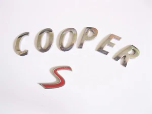 02-13 MINI "COOPER S" R53 R52 R50 R56 REAR EMBLEM SCRIPT LETTERS OEM - Bild 1 von 9