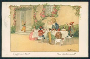 Artist Signed Pauli Ebner Children Wedding Doll serie 1362 postcard TC2184 - Picture 1 of 2