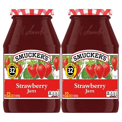 Pack de 2 mermeladas de fresa Smucker's, 32 onzas entrega rápida NUEVO Foto 1 de 4