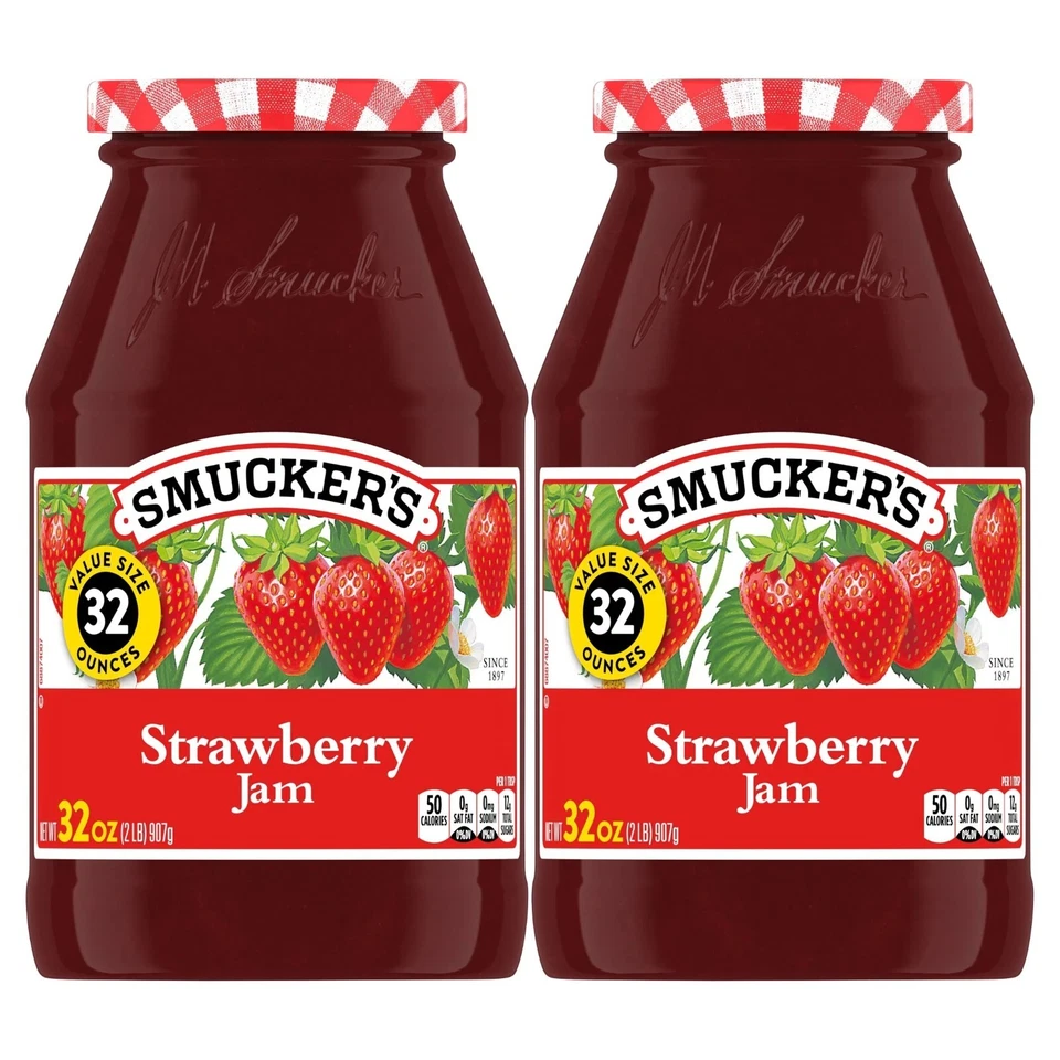 Smucker's Strawberry Jam 32 Oz 2 PK
