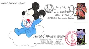 2678 29c Wild Columbine, Jim Brady cachet, "Disney Topical" [022422.256] - Picture 1 of 1