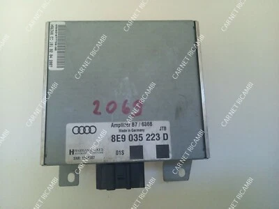 8E9035223D CENTRALINA AMPLIFICATORE AUDIO AUDI A4 B7 8ED HARMAN BECKER 1568507 - Immagine 1 di 4