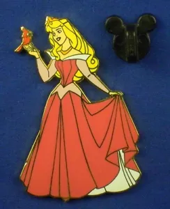 Dornröschen Prinzessin Aurora hält Vogel aus LE Boxed Set Disney Pin #34724 - Bild 1 von 4