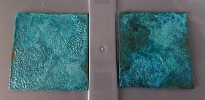 Blue Green Patina Solution for Copper, Brass or Bronze, 15, 30, 45, 100 or 500ml