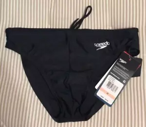 Speedo Men's Swimsuit Brief PowerFlex Eco Solar Black 28 - Picture 1 of 6