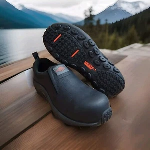 Merrell Men's Jungle Moc Leather Comp Toe SD+ WorkShoe Leather J099379 M-5.5 W-7 - Picture 1 of 12