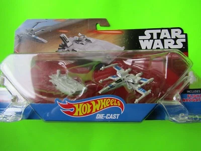 STAR WARS HOT WHEELS FUNDIDO A PRESIÓN, TRANSPORTADOR vs. resistencia X-WING FIGHTER  Foto 1 de 4