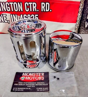 CUBIERTA CROMADA FILTRO ACEITE HARLEY Foto 1 de 4