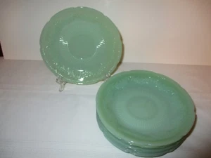 FEUERKÖNIG JADEIT "ALICE" UNTERTASSE~BLUMENDESIGN 1940er~8 VERFÜGBAR.~DIESER VERKAUF FÜR EINEN - Bild 1 von 4