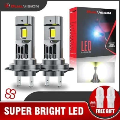 Bombilla LED H7 22000LM 60W 6500K CSP Mini Canbus Turbo Luz Coche Universal - Imagen 1 de 4